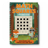 Printed Math Squares logic workbook bundle for ages 6 to 12