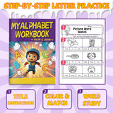My Alphabet Workbook: Blends Fluency Cut Paste product image 6 showing printed book details for screen-free reading and learning