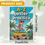 A-Z Letter Practice Workbook product image 7 showing printed book details for screen-free reading and learning