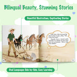 Children's bilingual fairy tale book for comprehension and screen-free story time