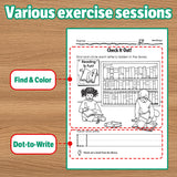 My Alphabet Workbook: Read and Write product image 8 showing printed book details for screen-free reading and learning