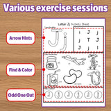 Alphabet Adventure Activity Sheets product image 8 showing printed book details for screen-free reading and learning