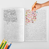 Mushrooms, Desserts and Food Line Art Coloring Book physical printed book product image 2, ISBN 9798904669362