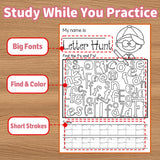 Letter Hunt Alphabet Book product image 8 showing printed book details for screen-free reading and learning