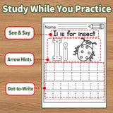 Children's Alphabet Book: Upper Lower Practice product image 8 showing printed book details for screen-free reading and learning