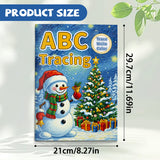 ABC Tracing: Winter Letter Practice product image 7 showing printed book details for screen-free reading and learning