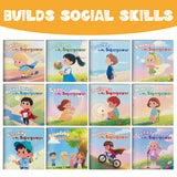 Superpower Social Emotional Learning 12-Book Set for Kids product image 9 showing printed book details for screen-free reading and learning
