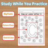Dab and Color Alphabet Book product image 8 showing printed book details for screen-free reading and learning