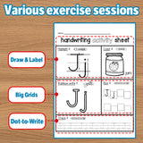 First Letters: Easy A-Z Practice product image 8 showing printed book details for screen-free reading and learning