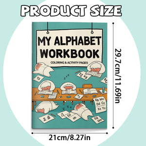Large alphabet tracing pages with uppercase and lowercase practice