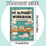 Large alphabet tracing pages with uppercase and lowercase practice