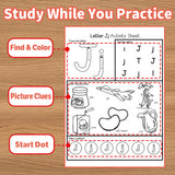 My Alphabet Easy A-Z Practice product image 8 showing printed book details for screen-free reading and learning