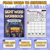 Sight Word Workbook: Spin Grab Write product image 6 showing printed book details for screen-free reading and learning