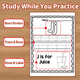 Children's ABC Writing Book product image 8 showing printed book details for screen-free reading and learning