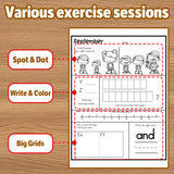 September ABC & 123 Activity Book product image 8 showing printed book details for screen-free reading and learning