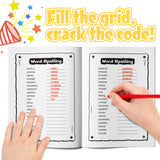 Scrambled Words Activity Book for Kids product image 5 showing printed book details for screen-free reading and learning
