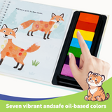 Fingerprint Activities: Animals with Ink Pad product image 6 showing printed book details for screen-free reading and learning