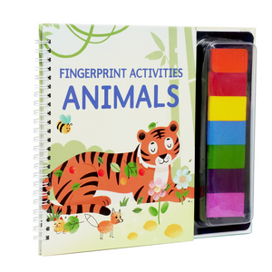 Fingerprint Activities Animals with ink pad cover