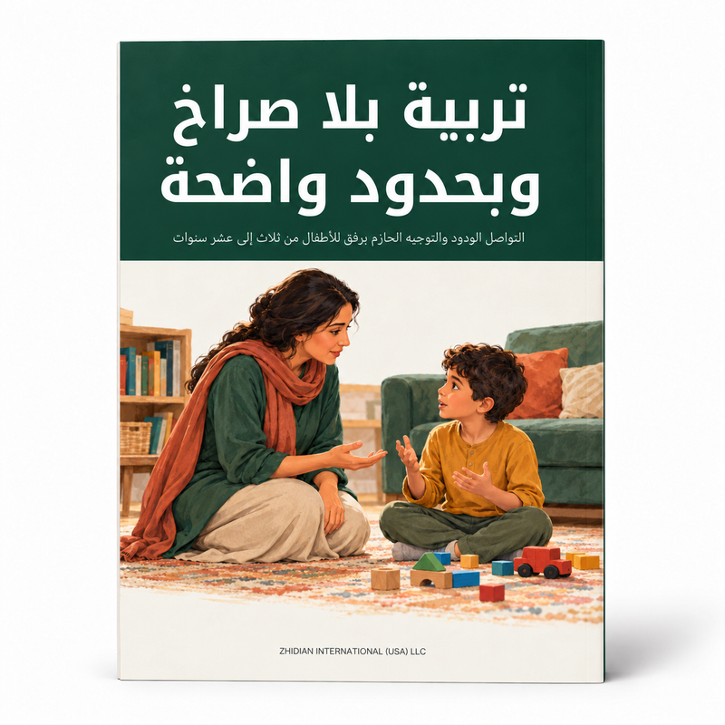 تربية بلا صراخ وبحدود واضحة — صورة تعريفية بالكتاب 1