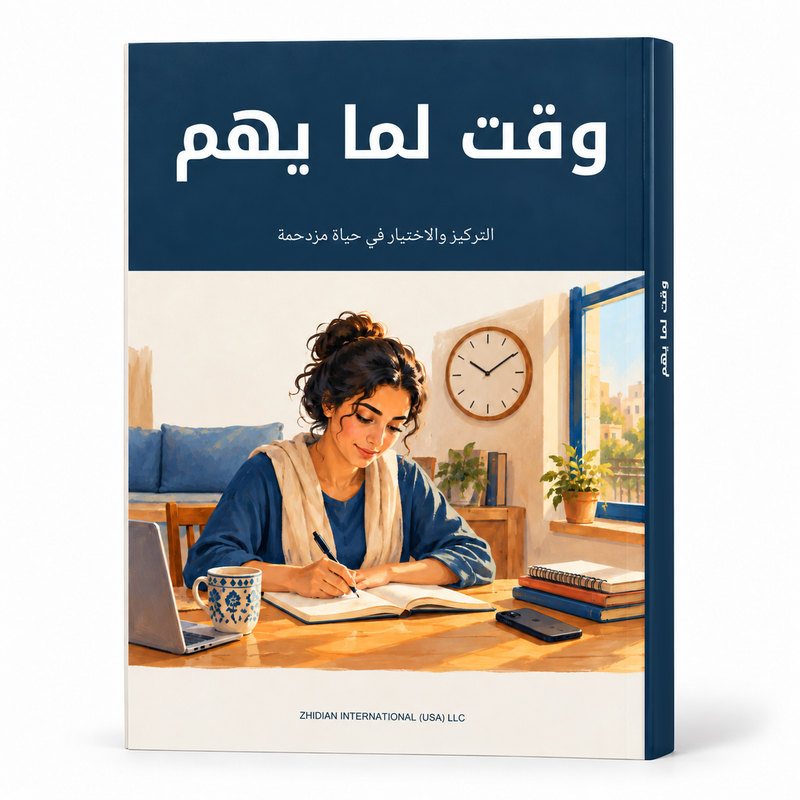 وقت لما يهم — صورة تعريفية بالكتاب 1