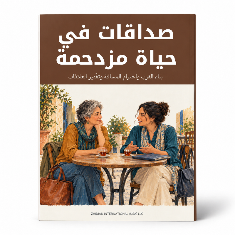 صداقات في حياة مزدحمة — صورة تعريفية بالكتاب 1