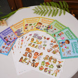 Printed children's 8-book activity set for spatial thinking social scenarios and time learning
