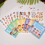 Ages 3-7 thinking skills sticker set for preschool and kindergarten