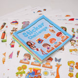 Children's screen-free sticker activity collection for early development