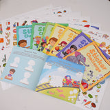 Sticker Challenge 8-Book Thinking Skills Set product image 6 showing printed book details for screen-free reading and learning