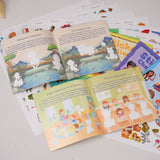 Sticker Challenge 8-Book Thinking Skills Set product image 7 showing printed book details for screen-free reading and learning