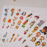 Sticker Challenge 8-Book Thinking Skills Set product image 8 showing printed book details for screen-free reading and learning