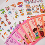 Ages 3-7 sticker challenge set for early learning and fine motor skills