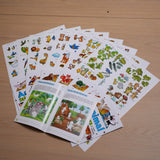 Printed preschool 8-book animal sticker set for nature discovery