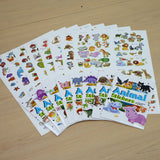 Ages 3-6 animal stickers set for nature discovery and fine motor skills