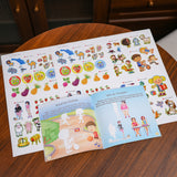 Ages 3-6 thinking skills sticker book for early logic practice
