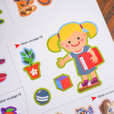 Sticker Challenge: Brain Boosters product image 8 showing printed book details for screen-free reading and learning