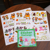 Printed preschool learning confidence book with sticker challenges