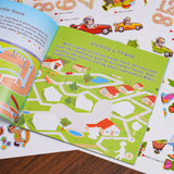 Sticker Challenge: Visual Perception Training product image 6 showing printed book details for screen-free reading and learning