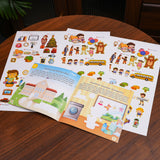 Ages 4-7 time and clock activity book for sequence thinking