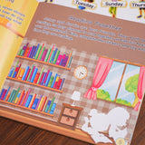 Sticker Challenge: Time and Clock Fun product image 6 showing printed book details for screen-free reading and learning