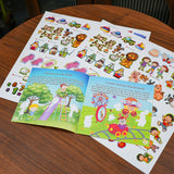 Ages 3-6 spatial reasoning sticker book for problem solving