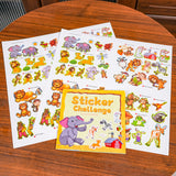 Printed preschool role awareness book with sticker challenges