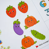 Sticker Challenge: Letter and Number Play product image 7 showing printed book details for screen-free reading and learning