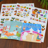 Ages 3-6 matching sticker book for visual thinking and early logic