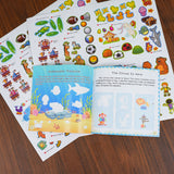 Ages 3-6 fast thinking sticker book for visual focus
