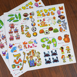 Sticker Challenge: Quick Reflex Games product image 8 showing printed book details for screen-free reading and learning