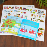 Ages 3-6 sticker book for hand-eye coordination and practical learning