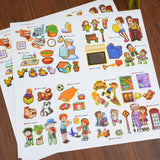 Sticker Challenge: Character Values product image 7 showing printed book details for screen-free reading and learning