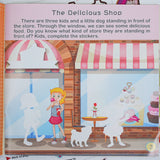 Sticker Challenge: Money Smarts product image 6 showing printed book details for screen-free reading and learning