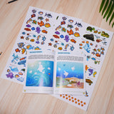 Ages 3-6 ocean animal sticker book for underwater vocabulary
